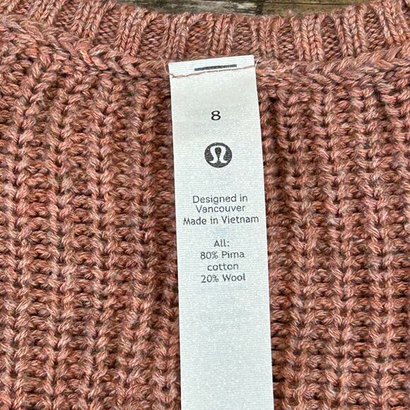 Lululemon Pima Wool Blend Sweater Size 8 - Picture 5 of 7